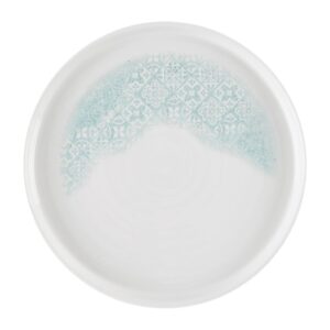 Churchill Vintage Prints Med Tiles Aquamarine Chefs' Walled Plate 210mm (Pack of 6)
