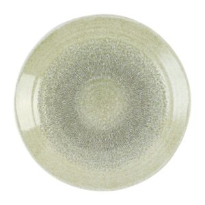 Dudson Harvest Grain Speckled Green Organic Coupe Plate 230mm(Pack of 12)