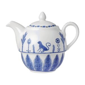 William Edwards Sultan's Garden Blue Tea For One Teapot Coupe 460ml (Pack of 12)