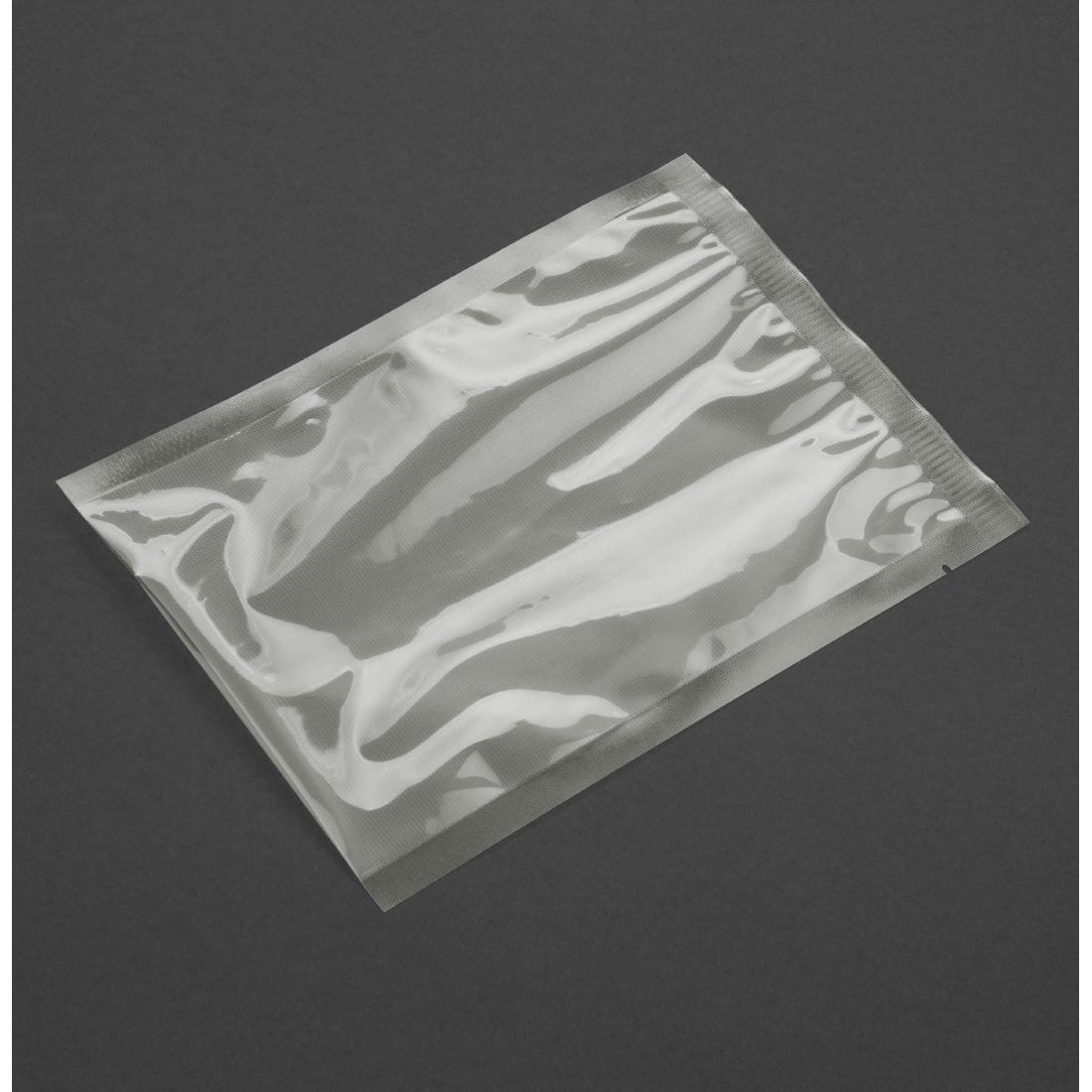 Vogue Compostable Embossed Vacuum Sealer Bags 150x250mm (50 Pack)
