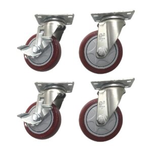 Buffalo 4 Inch Complete Castors (4 Pack)