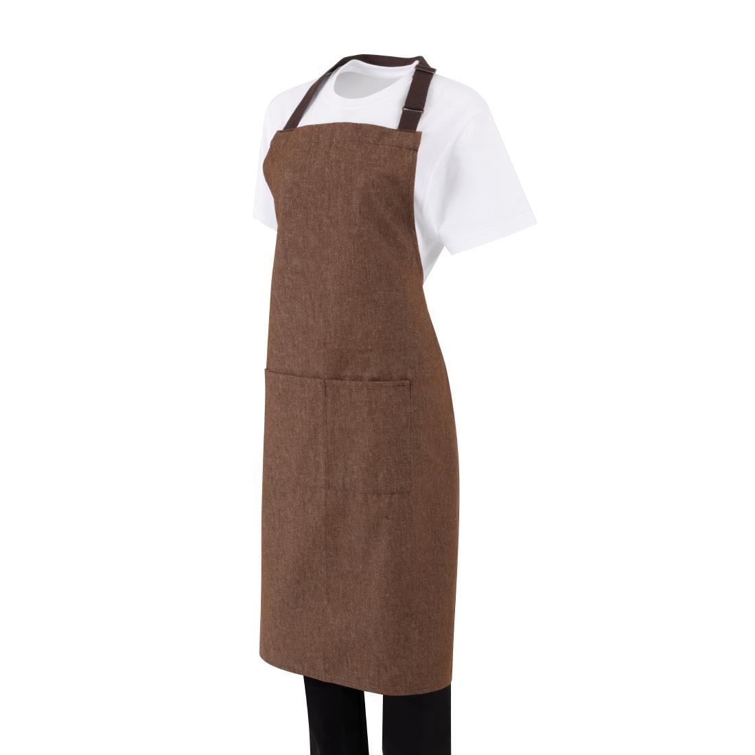 Southside Bib Apron Denim Tan - Image 5