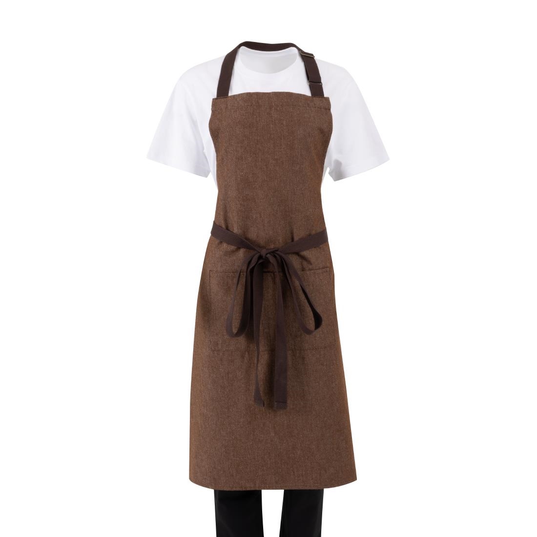 Southside Bib Apron Denim Tan - Image 8