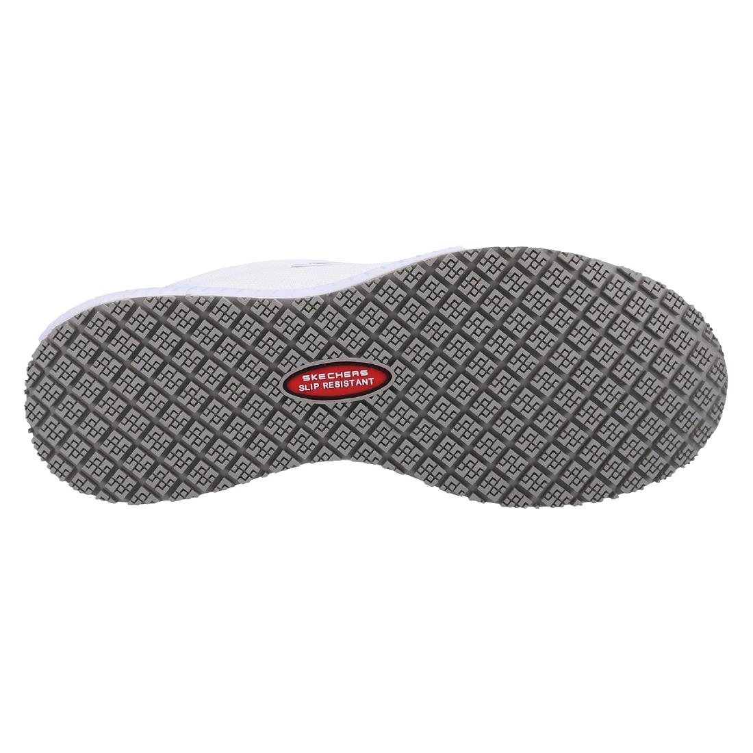Skechers Womens Slip Resistant Squad Trainers White 36 - Image 7