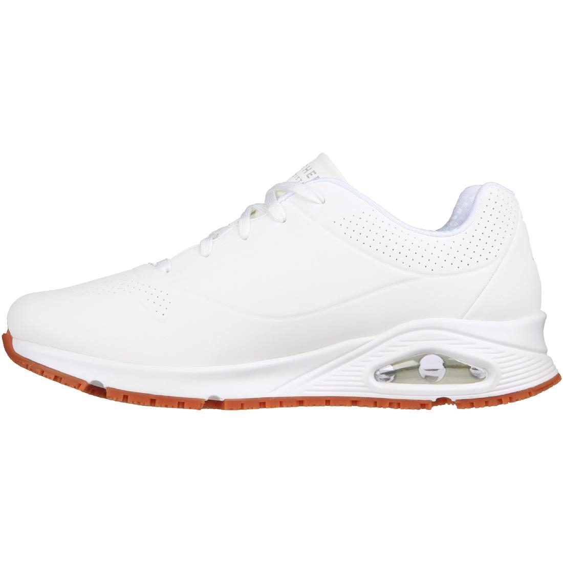 Skechers Mens UNO Slip Resistant Trainers 41 White - Image 4
