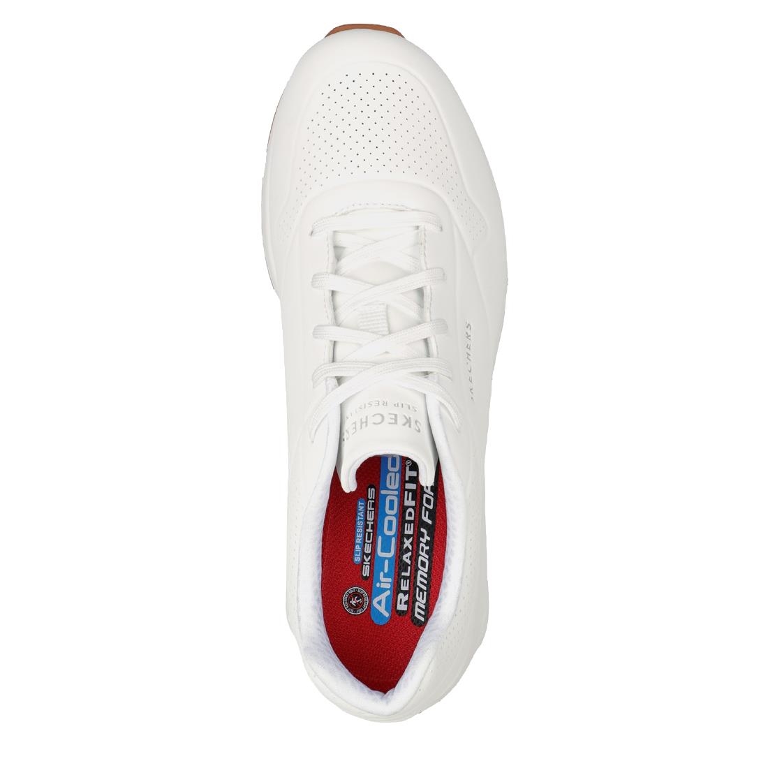 Skechers Mens UNO Slip Resistant Trainers 41 White - Image 5
