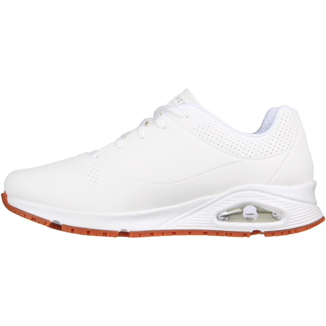 Skechers Mens UNO Slip Resistant Trainers 41 White - Image 8