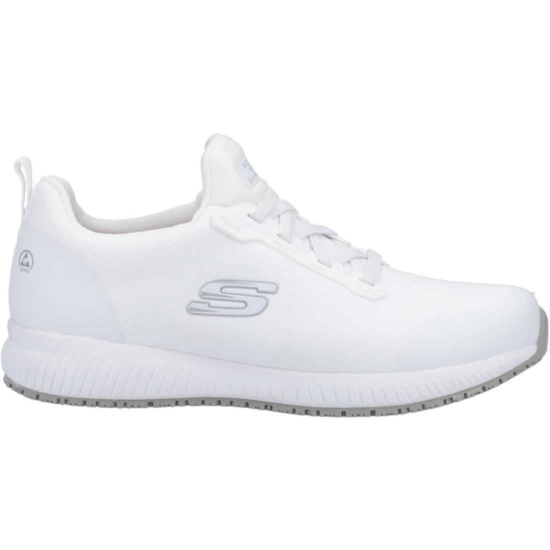 Skechers Slip Resistant Squad Myton Trainers White 41 - Image 3