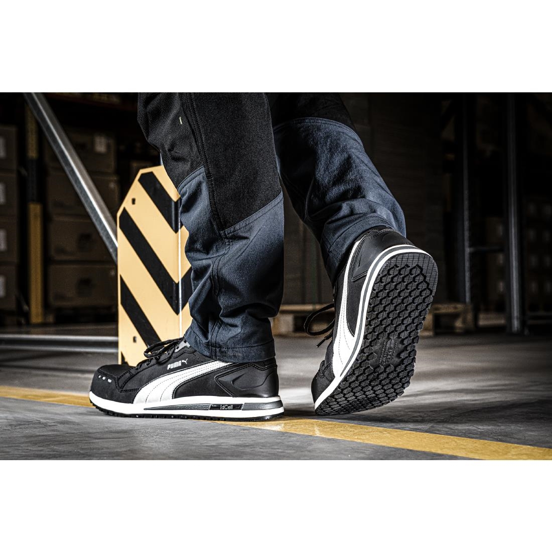 Puma Airtwist Safety Trainer Black & White 37 - Image 7