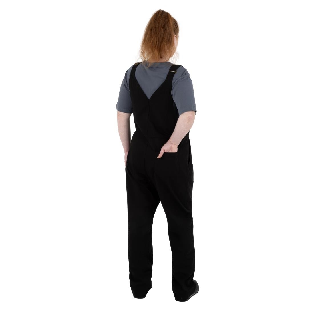 Southside Bib & Brace Cotton Canvas Dungarees Cotton Black L - Image 4