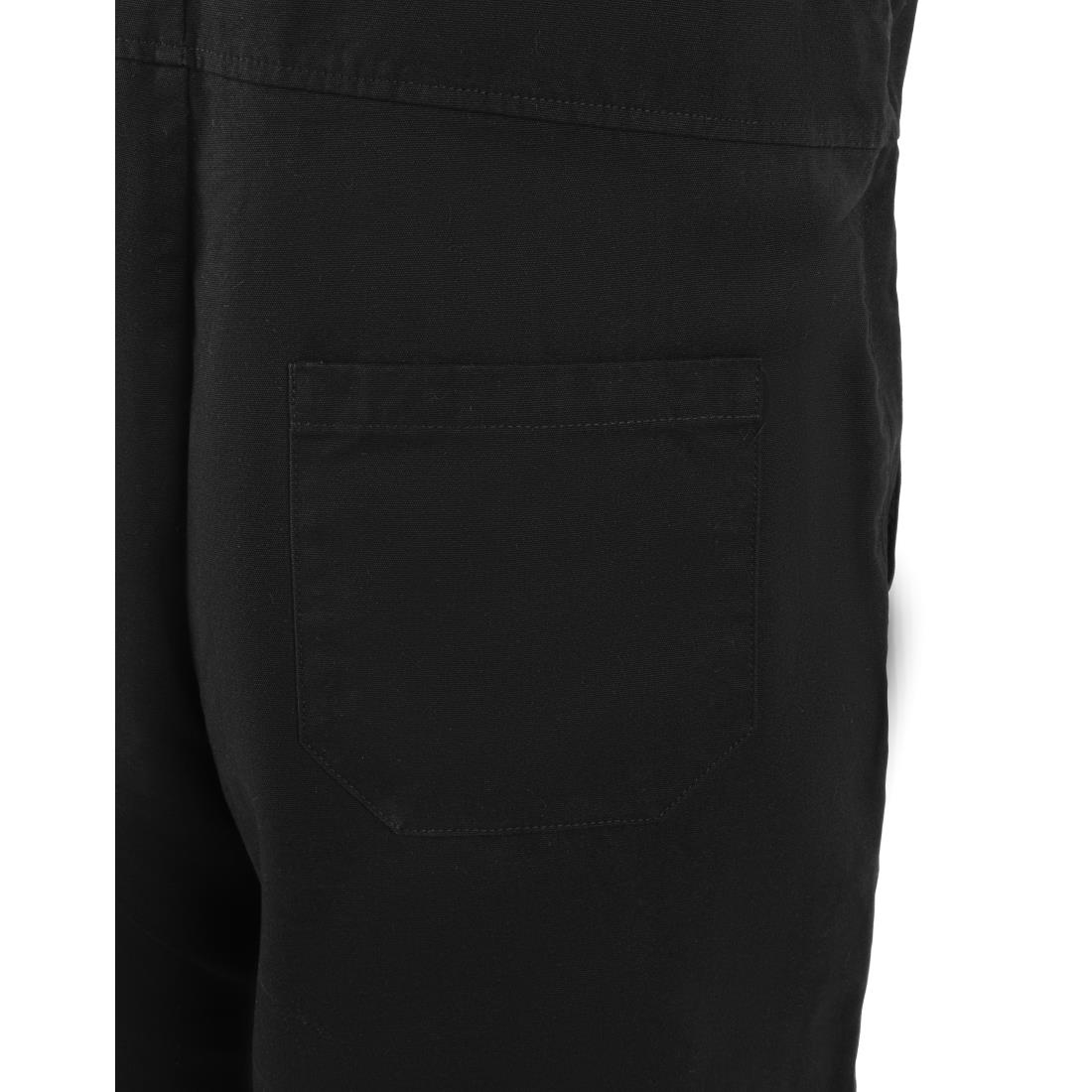 Southside Bib & Brace Cotton Canvas Dungarees Cotton Black L - Image 8