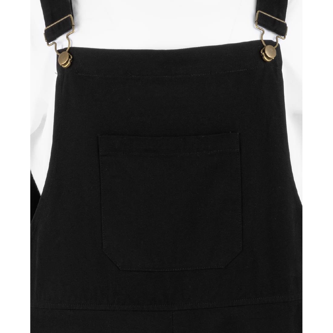 Southside Bib & Brace Cotton Canvas Dungarees Cotton Black L - Image 10
