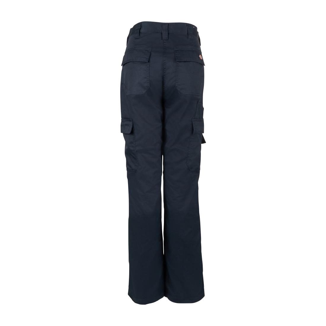 Dickies Womens Flex Everyday Trousers Navy Size 26 - Image 4