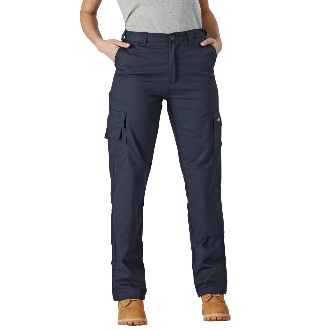 Dickies Womens Flex Everyday Trousers Navy Size 26 - Image 2