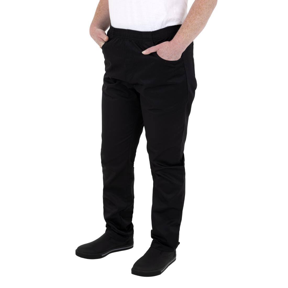 Southside Slim Fit Casual Unisex Trousers Black L - Image 6