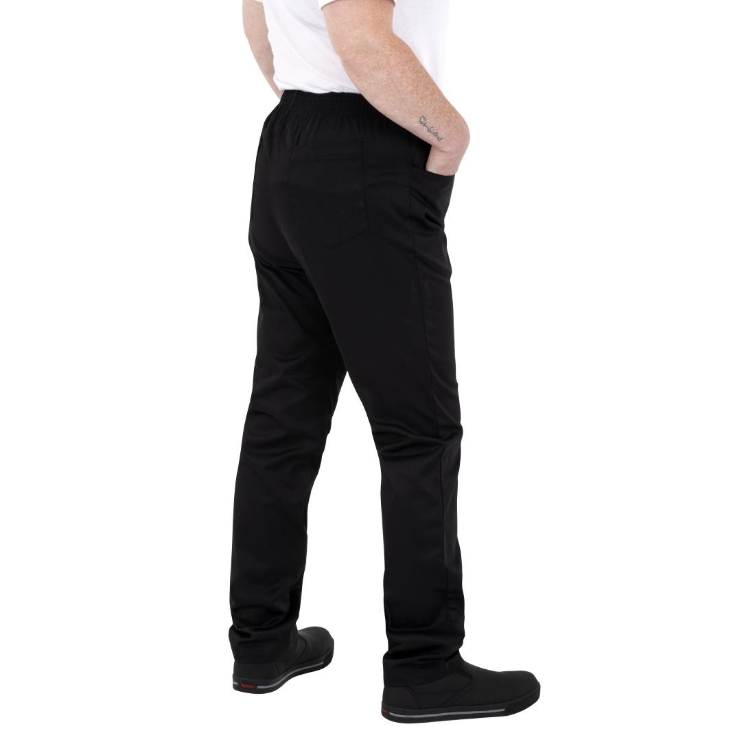Southside Slim Fit Casual Unisex Trousers Black L - Image 7