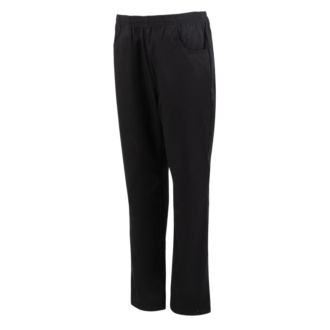 Southside Slim Fit Casual Unisex Trousers Black L - Image 9