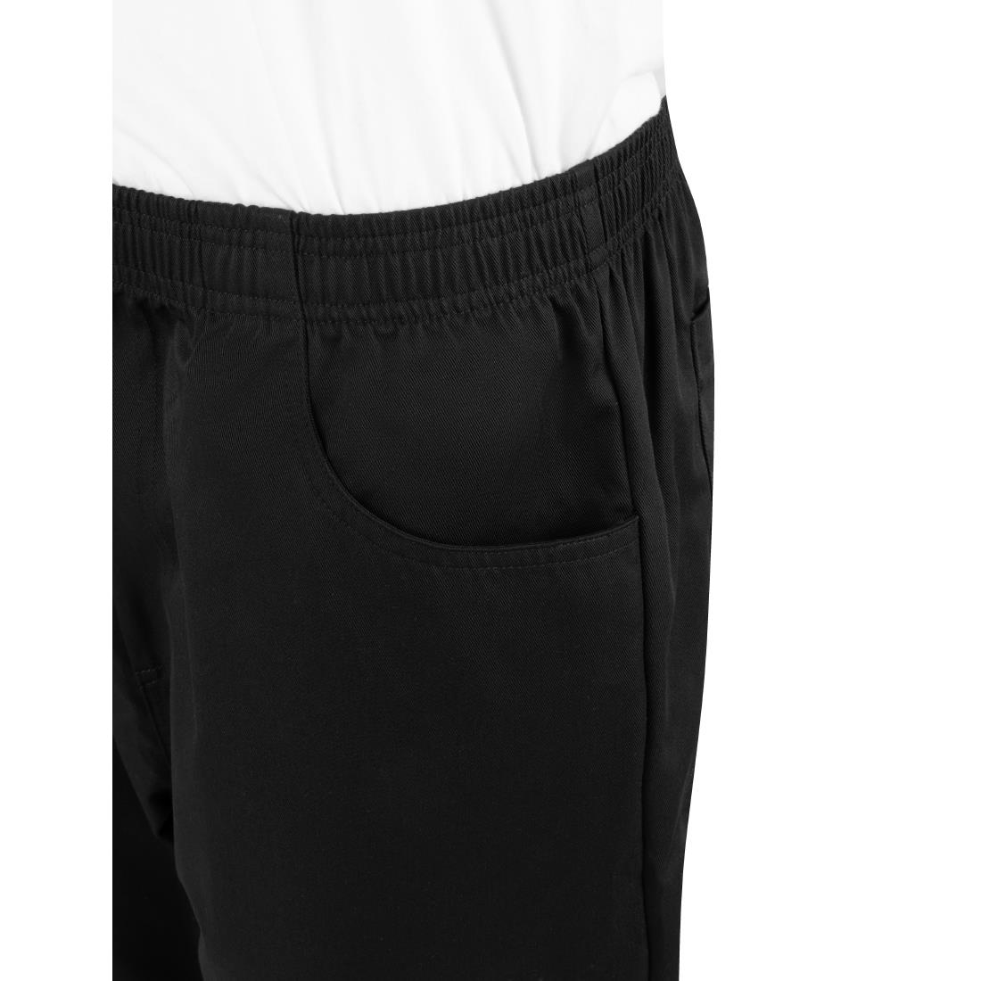 Southside Slim Fit Casual Unisex Trousers Black L - Image 12