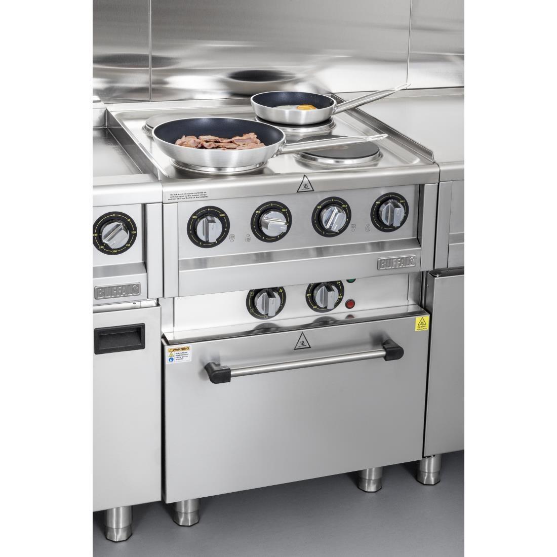 Buffalo 600 Series 4 Plate Electric Convection Oven Range - Image 4