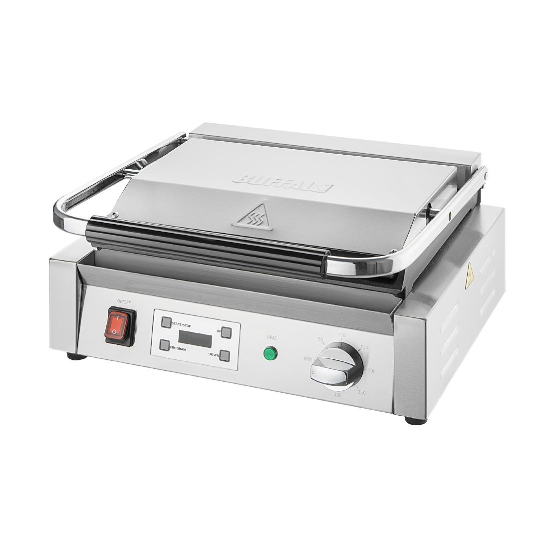 Buffalo Extra Large Contact Grill Ribbed Plate