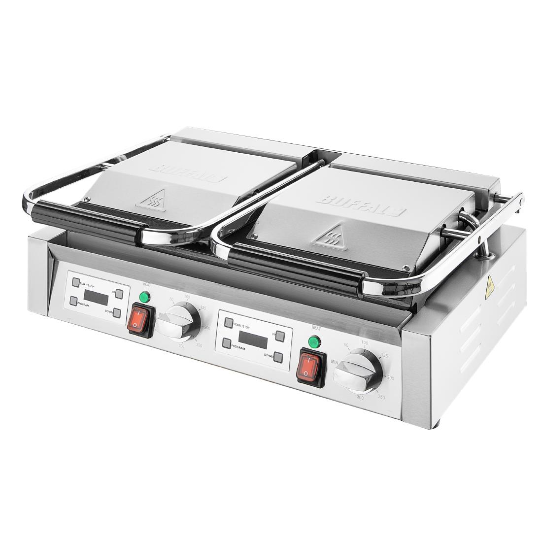 Buffalo Extra Large Contact Grill Double Flat Plate
