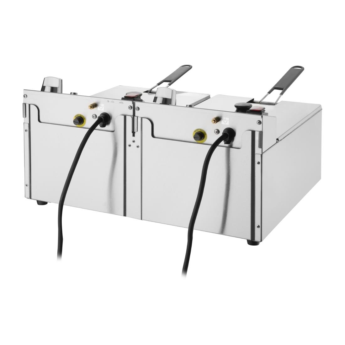 Buffalo Twin Tank Twin Basket 2x5Ltr Countertop Fryer 2x2.8kW - Image 8