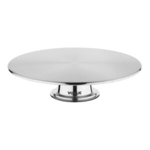Vogue Stainless Steel Rotating Cake Stand 30cm