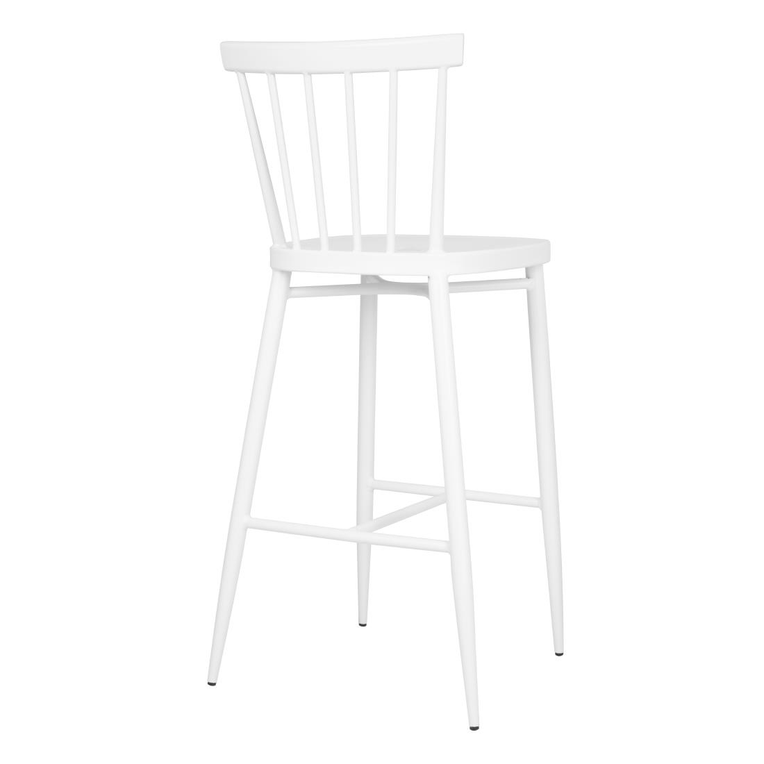 Bolero Windsor Aluminium White High Stools (2 Pack) - Image 3