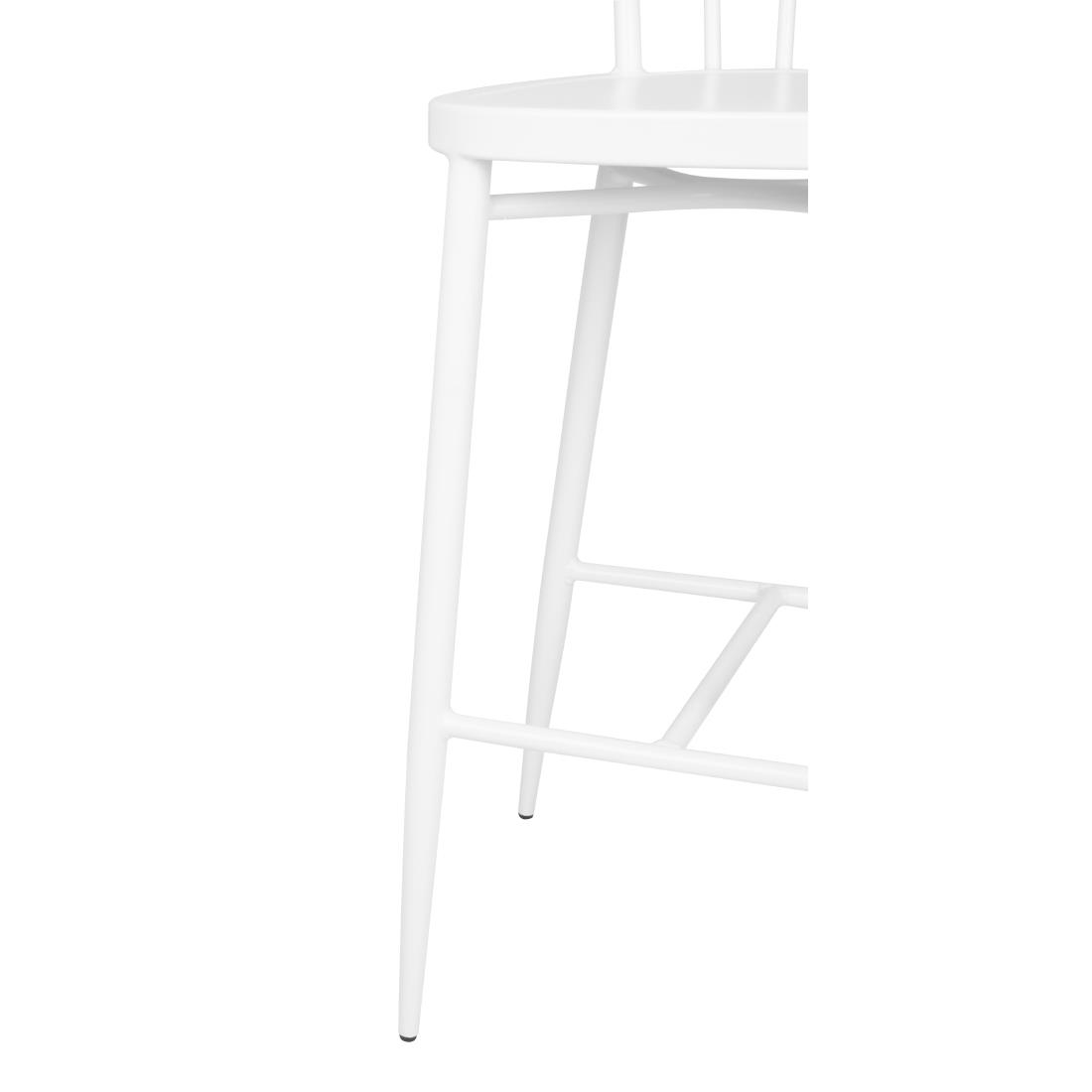 Bolero Windsor Aluminium White High Stools (2 Pack) - Image 4