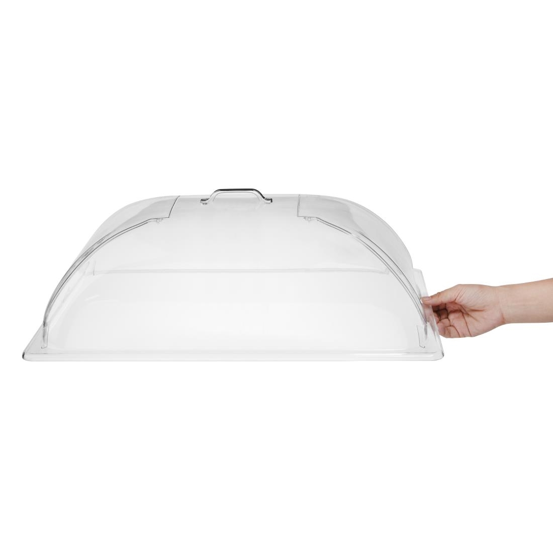 Olympia Kristallon Polycarbonate 1/1 GN Domed Cover 535x330x175mm - Image 3