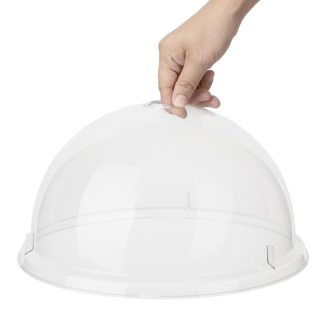 Olympia Kristallon Polycarbonate Domed Plate Cover Round 300mm - Image 3