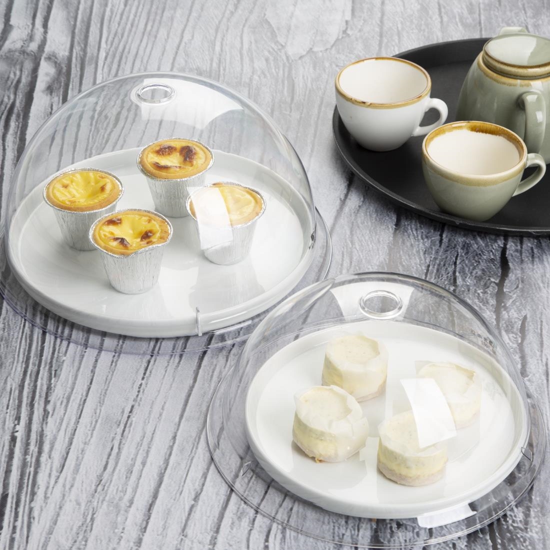 Olympia Kristallon Polycarbonate Domed Plate Cover Round 300mm - Image 5