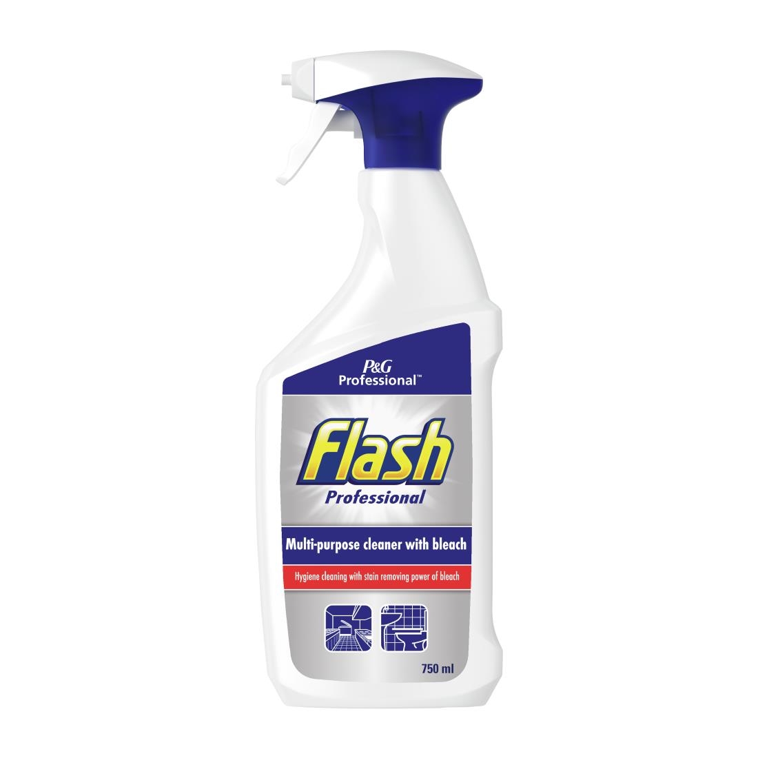 Flash Professional Multi-Purpose Cleaner With Bleach 750ml (10 Pack)