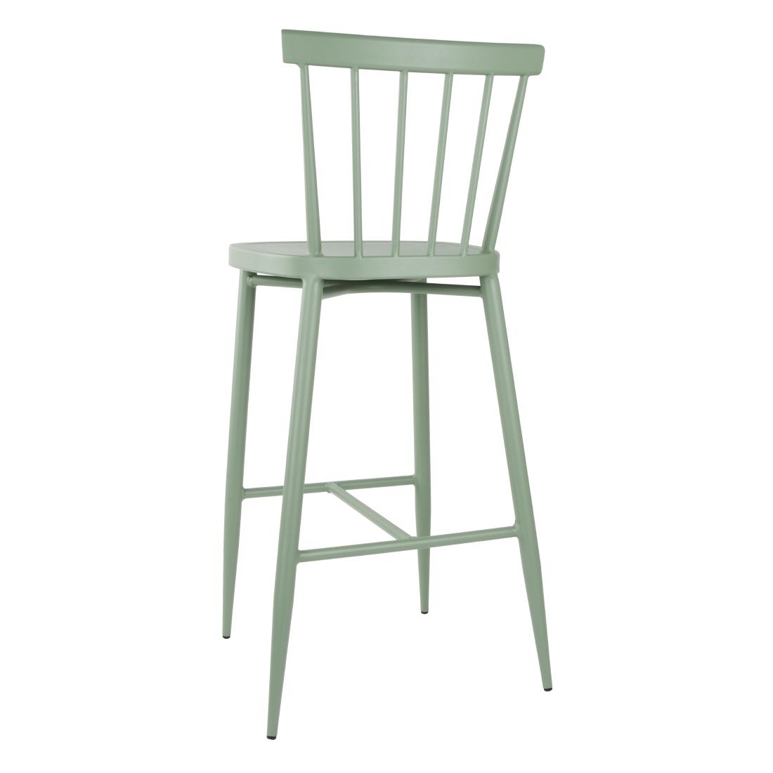 Bolero Windsor Aluminium Green High Stools (2 Pack) - Image 3
