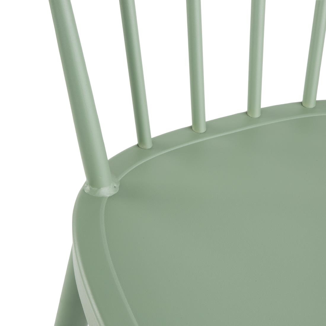 Bolero Windsor Aluminium Green High Stools (2 Pack) - Image 5