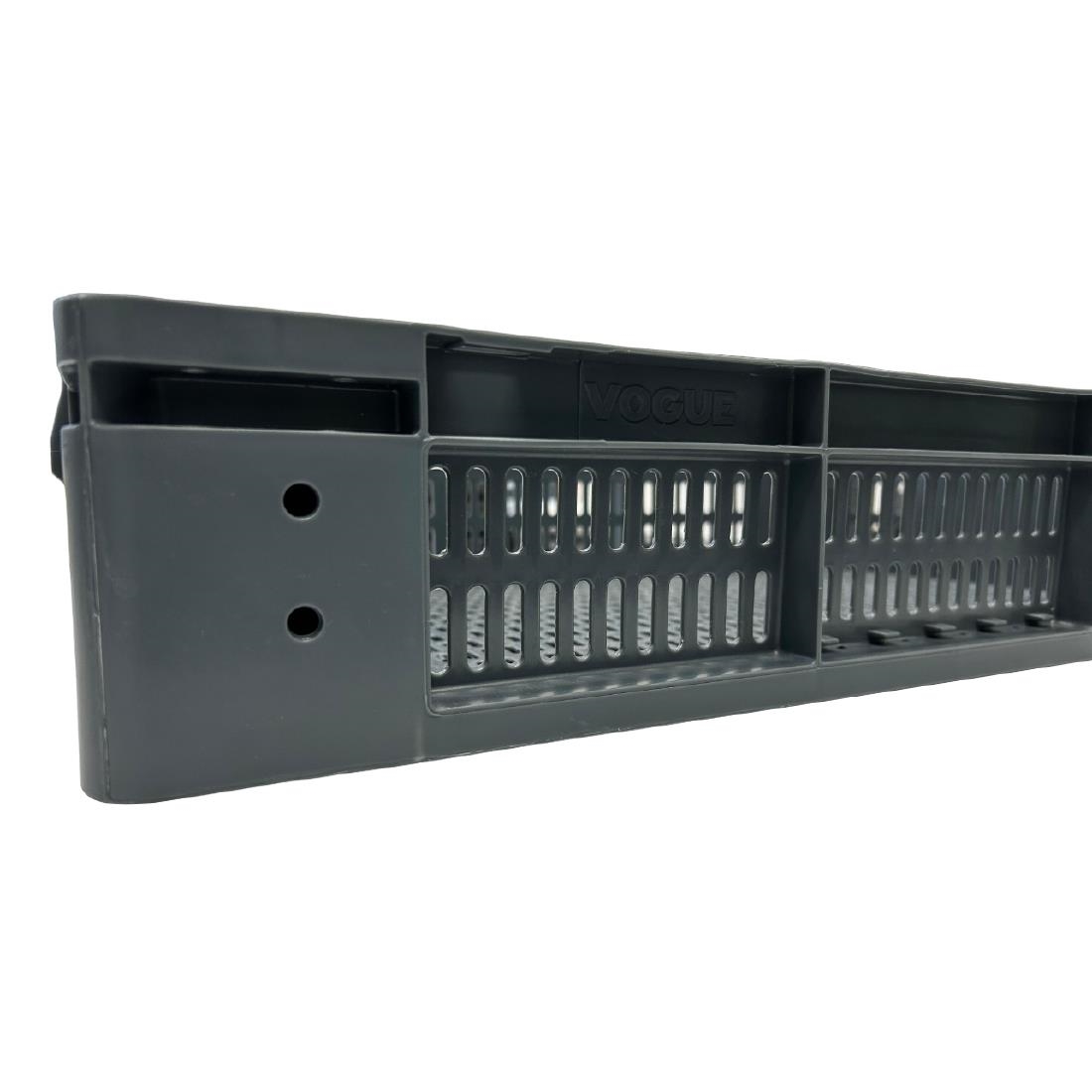Vogue Perforated Plastic Storage Crate 600x400x120mm - Image 10