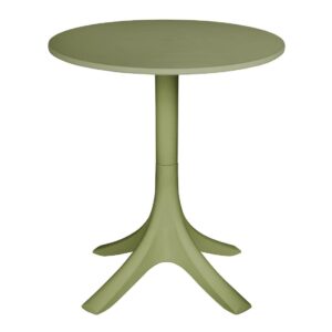 Bolero Verona 700mm Round CafÃ© Table - Olive Green