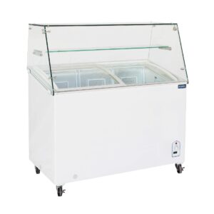 Polar G-Series Display Chest Freezer with Glass Surround 200Ltr