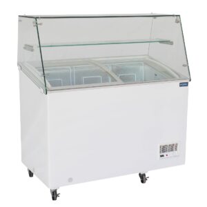 Polar G-Series Display Chest Freezer with Glass Surround 270Ltr
