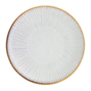 Olympia Drift Grey Embossed Coupe Plates 180mm (6 Pack)