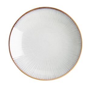 Olympia Drift Grey Embossed Coupe Low Bowls 260mm (4 Pack)