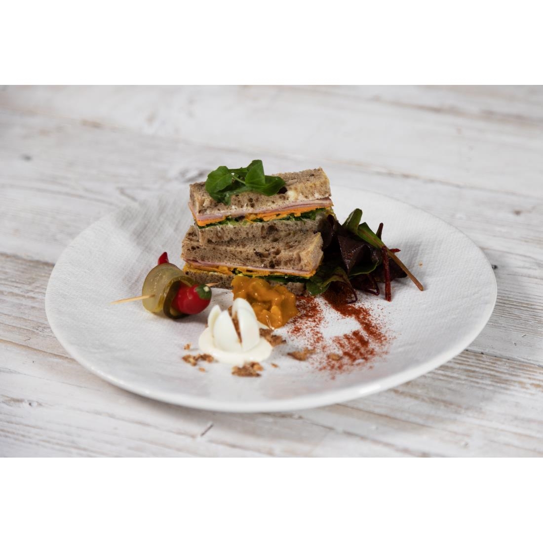 Olympia Denim White Coupe Plates 285mm (4 Pack) - Image 7