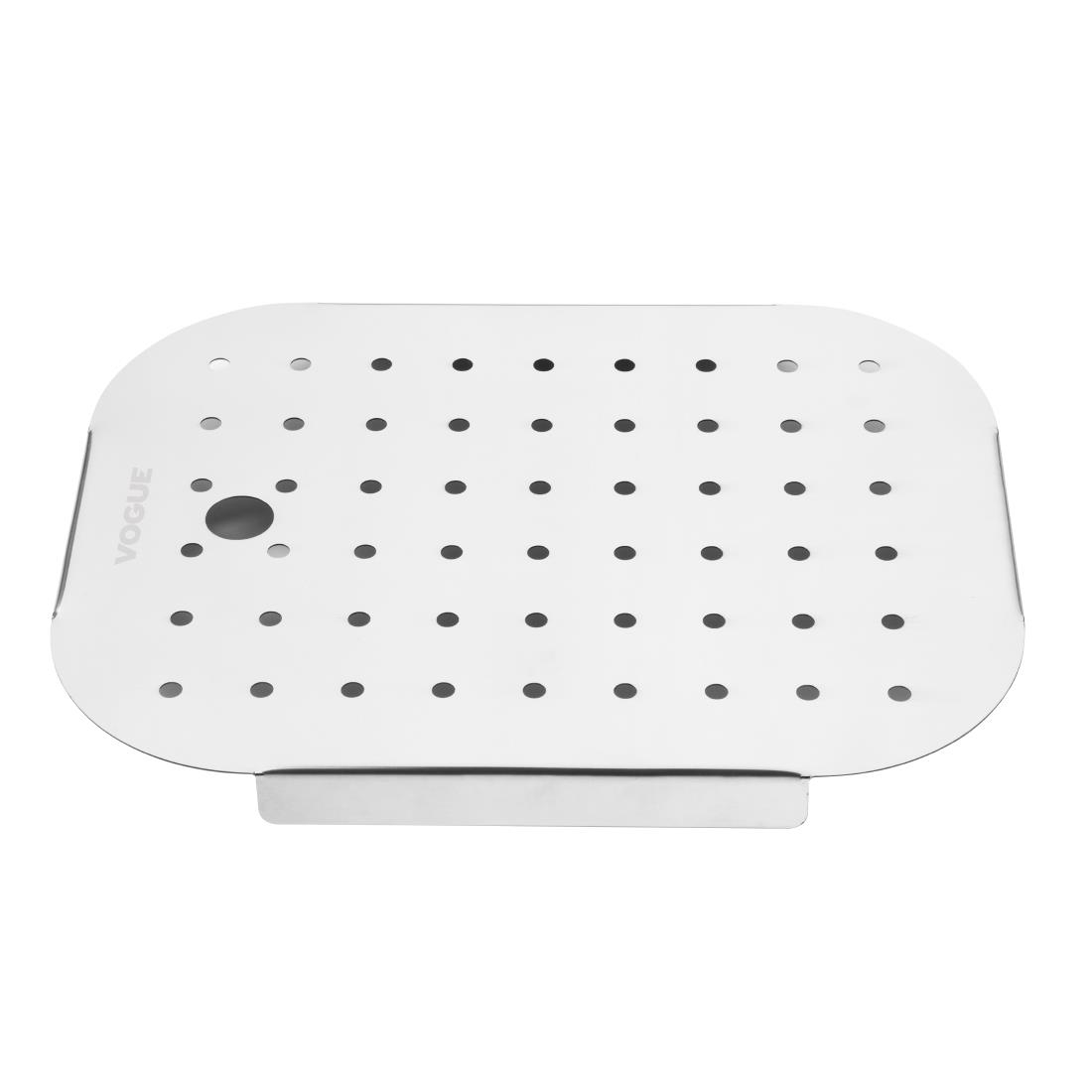 Vogue Stainless Steel GN Drainer Tray for GN 1/2 - Image 2