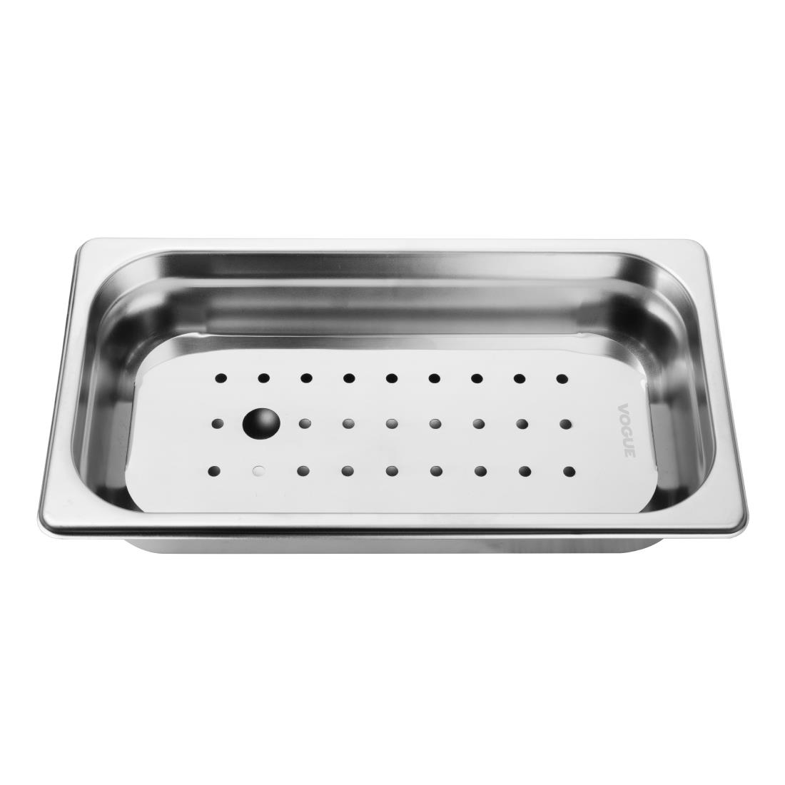 Vogue Stainless Steel GN Drainer Tray for GN 1/3 - Image 5