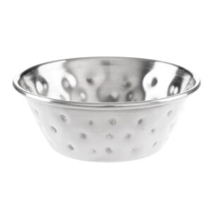 Olympia Hammered Stainless Steel Sauce Cups 45ml (12 Pack)