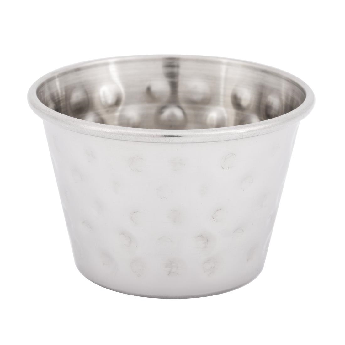 Olympia Hammered Stainless Steel Sauce Cups 70ml (12 Pack) - Image 2
