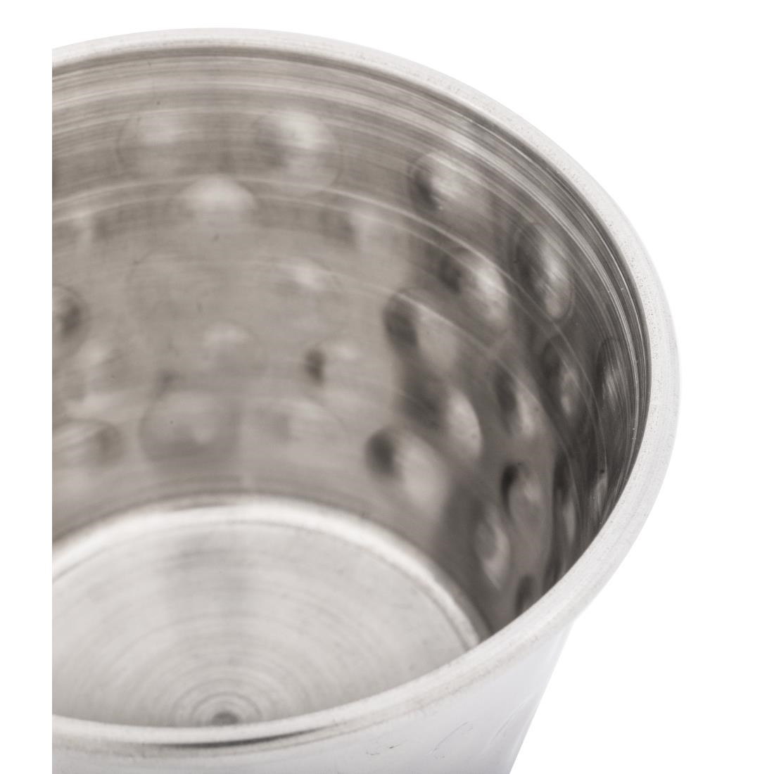 Olympia Hammered Stainless Steel Sauce Cups 70ml (12 Pack) - Image 4