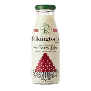 Folkington's Juices Cranberry Glass Bottle 250ml (12 Pack)