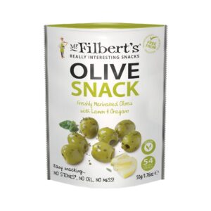 Mr Filbert's Green Olives Lemon & Oregano 50g (12 Pack)
