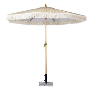 Bolero Sicily Round Striped Parasol 2.5m Diameter